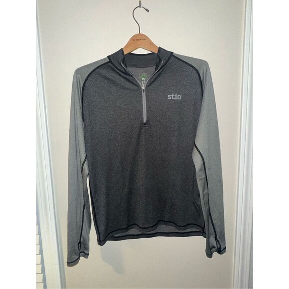 Women's Stio Gray 1/4 Zip Sweatshirt Large - Picture 1 of 3